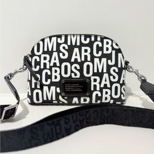 NWT Marc Jacobs small dome crossbody - black and white